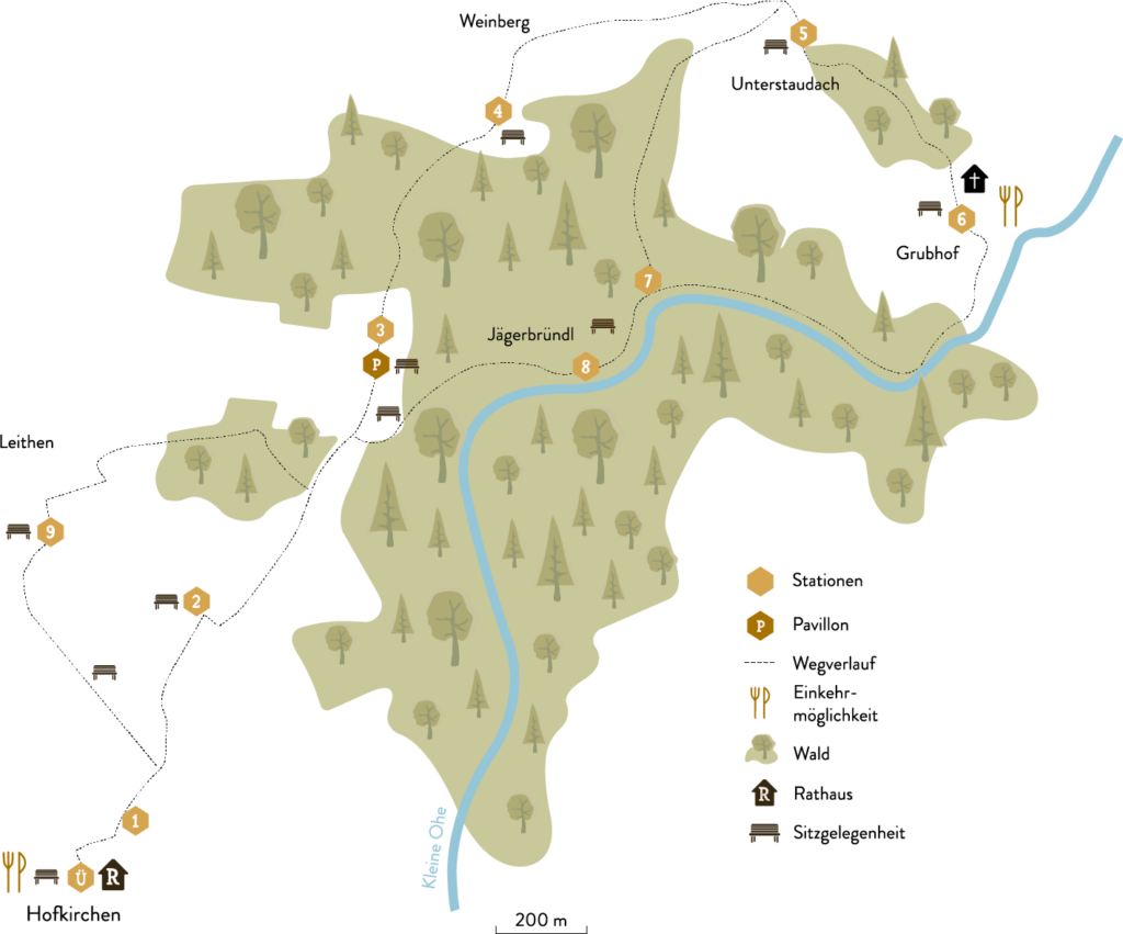 Bienenerlebnisweg Hofkirchen Karte